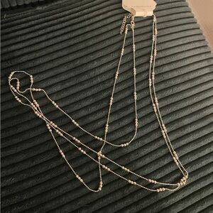 Belk Silver Layered Beaded Necklace